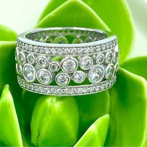Diamonique Bubble Eternity Band Size 7